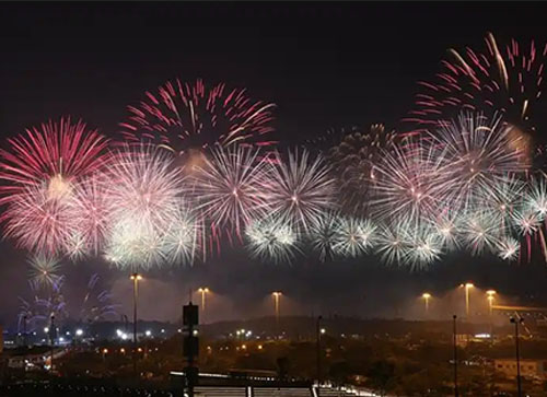 秭归县焰火晚会